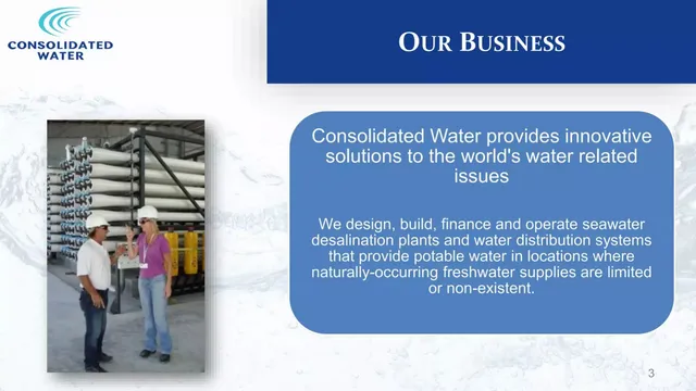 Product / solution slide 3 from Consolidated Water (CWCO)
