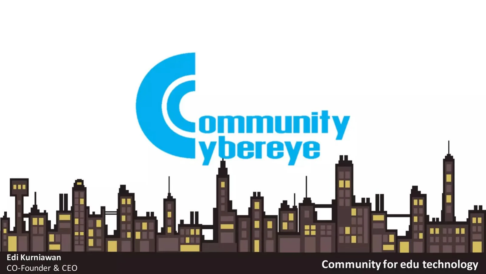 Cybereye Community pitch deck slide