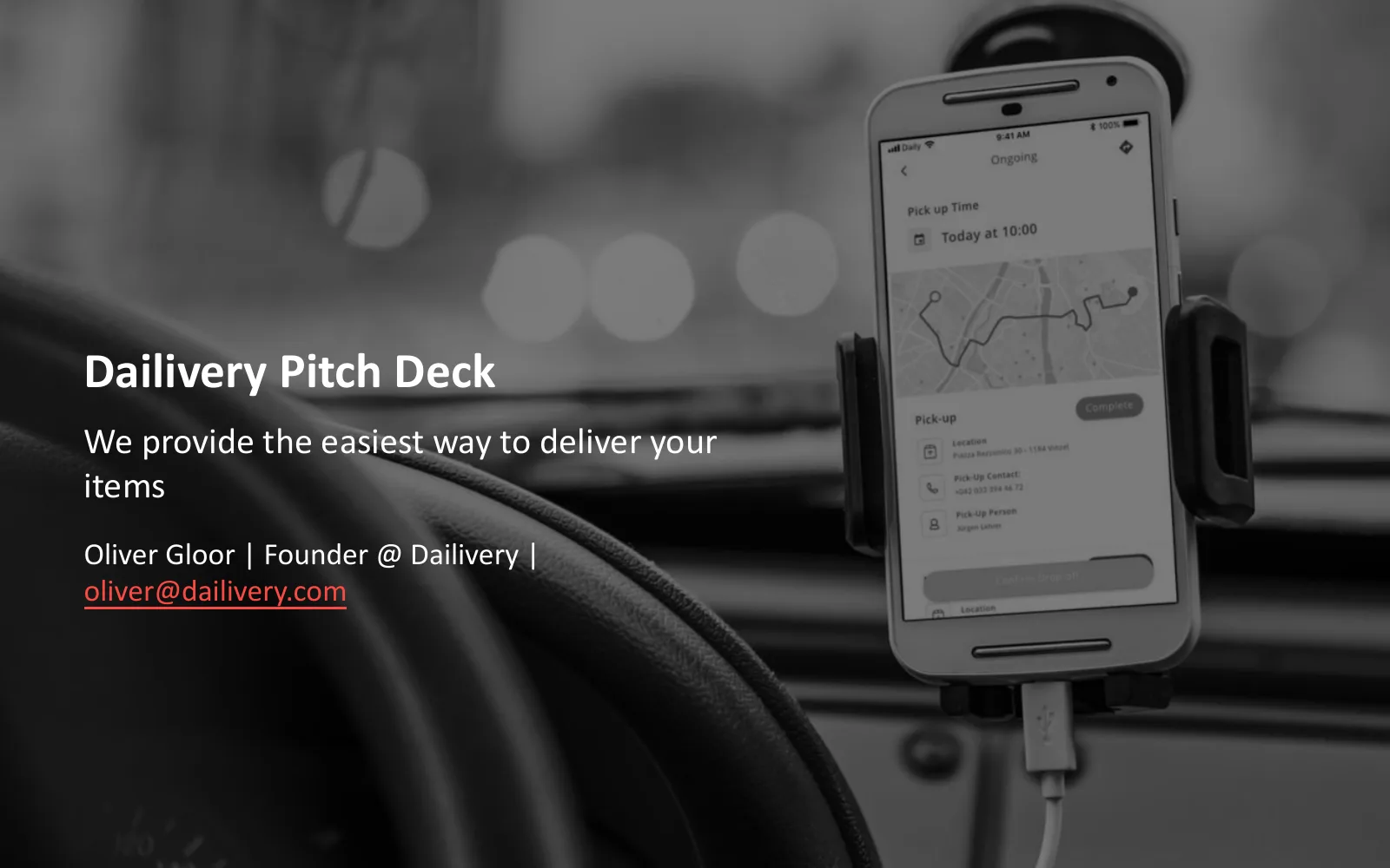 Dailivery (Dailivery GmbH) pitch deck slide