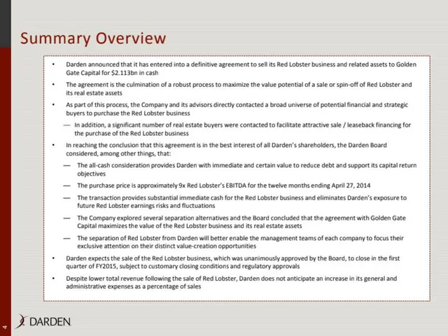 Other slide 4 from Darden Sale of Red Lobster