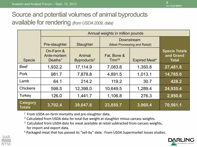 Market analysis / overview slide 6 from Darling International (now Darling Ingredients)