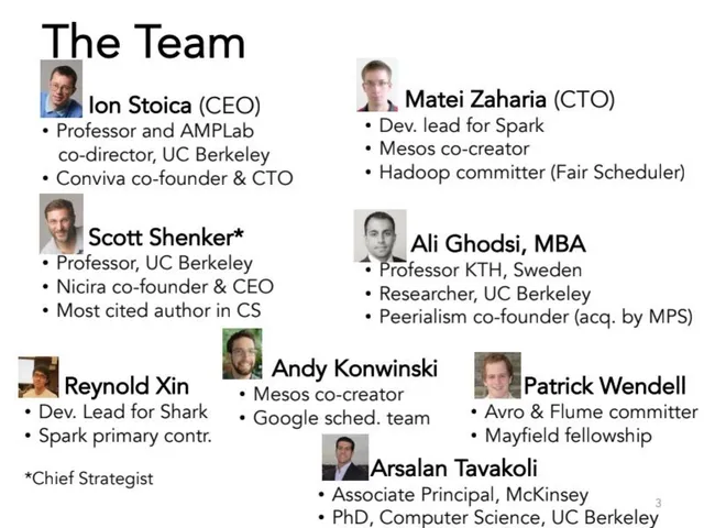 Team slide 3 from Databricks Series A