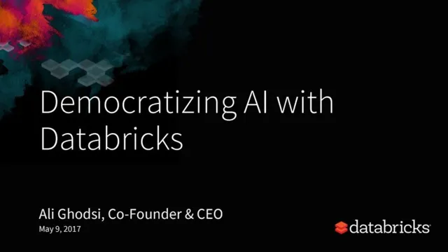Databricks Series D pitch deck cover