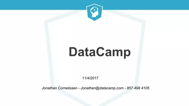 DataCamp pitch deck cover