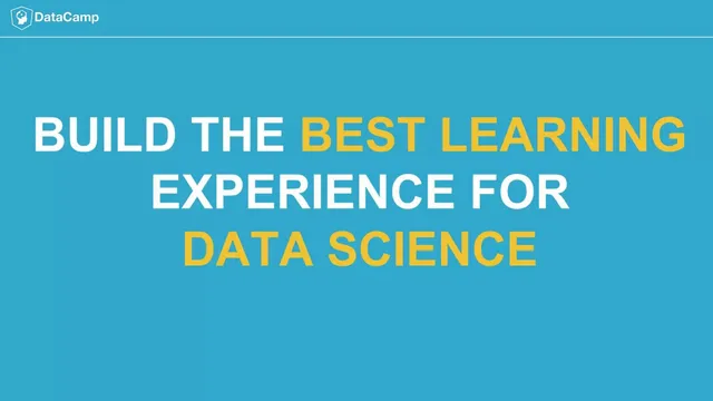 Vision slide 2 from DataCamp