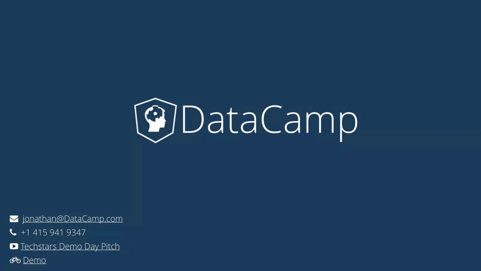 DataCamp pitch deck slide