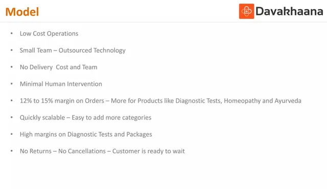 Business model / revenue streams slide 5 from Davakhaana