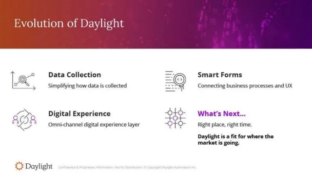 Product / solution slide 2 from Daylight (formerly FormHero)