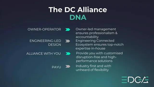 Company overview slide 4 from DC Alliance