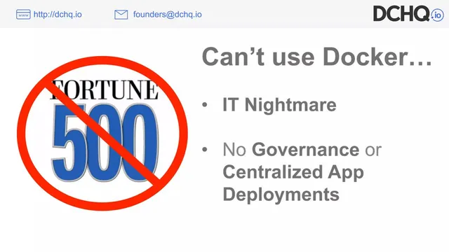 Problem slide 4 from DCHQ (later HyperForm)