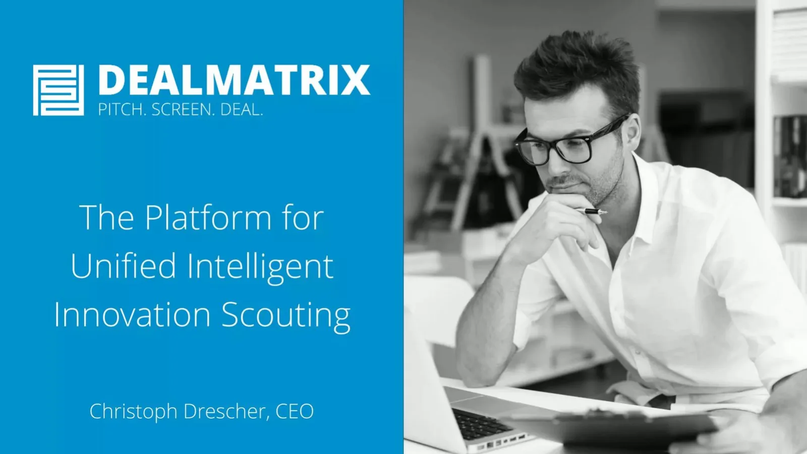 DealMatrix pitch deck slide