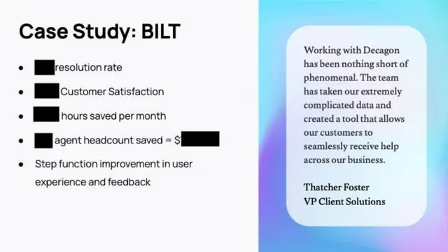 Reviews / testimonials / feedback slide 9 from Decagon