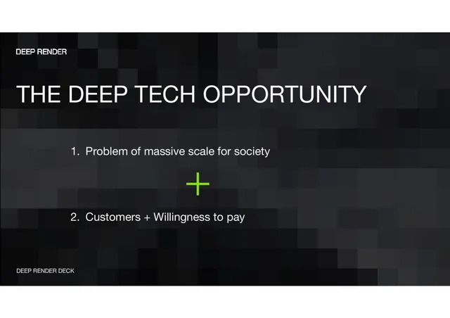 Market sizing / opportunity slide 2 from Deep Render