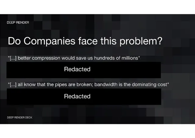 Problem slide 7 from Deep Render
