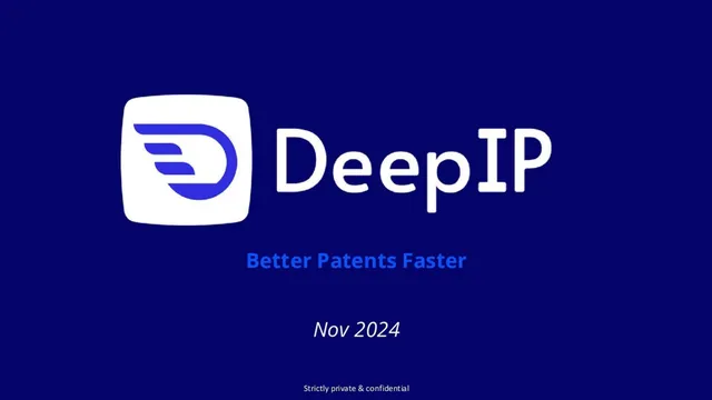 DeepIP pitch deck cover