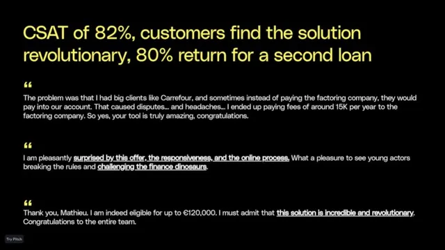 Reviews / testimonials / feedback slide 11 from Defacto