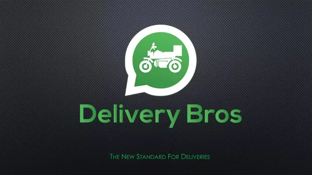 Delivery Bros pitch deck cover
