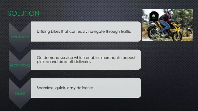 Product / solution slide 5 from Delivery Bros
