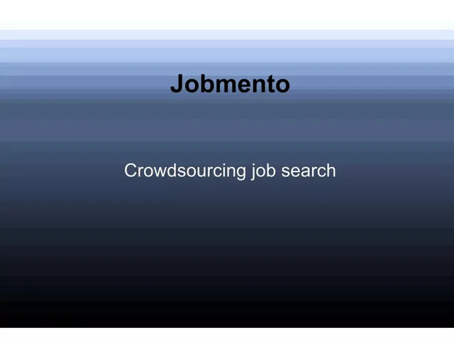 Jobmento pitch deck cover