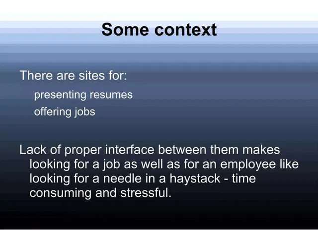 Problem slide 3 from Jobmento