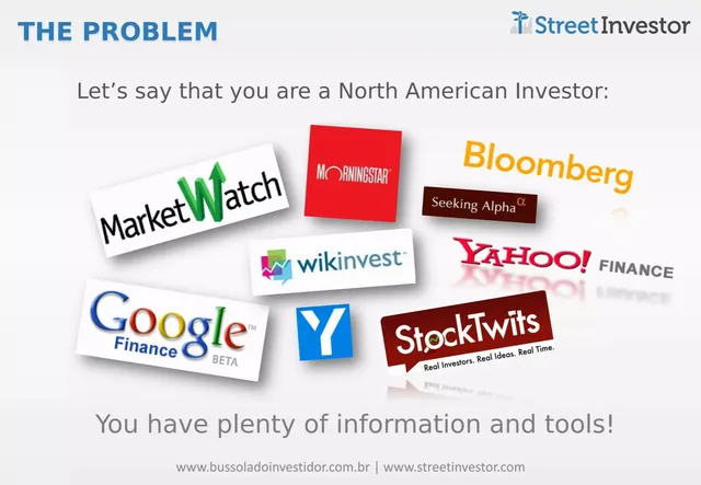 Problem slide 2 from Street Investor (Bússola do Investidor)