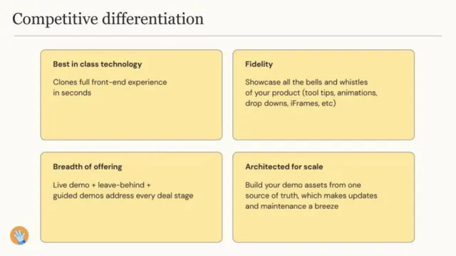 Competitors slide 8 from Demostack