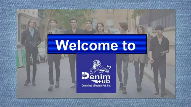 Denimhub Lifestyle Pvt. Ltd. pitch deck cover