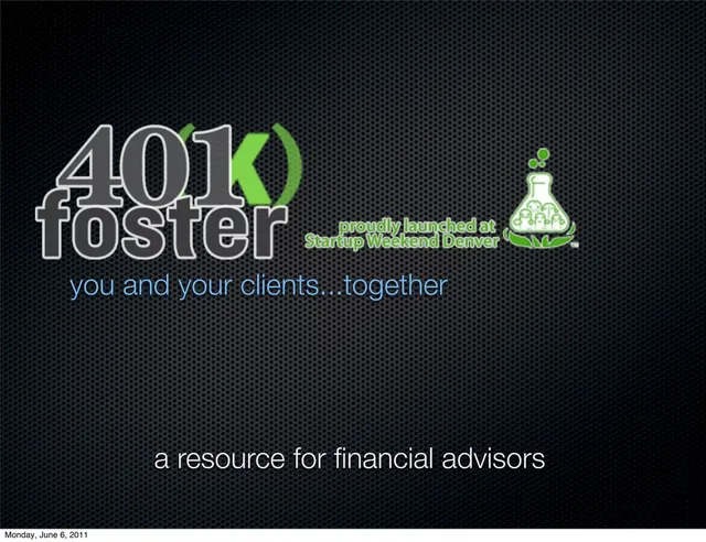 401(k) Foster pitch deck cover