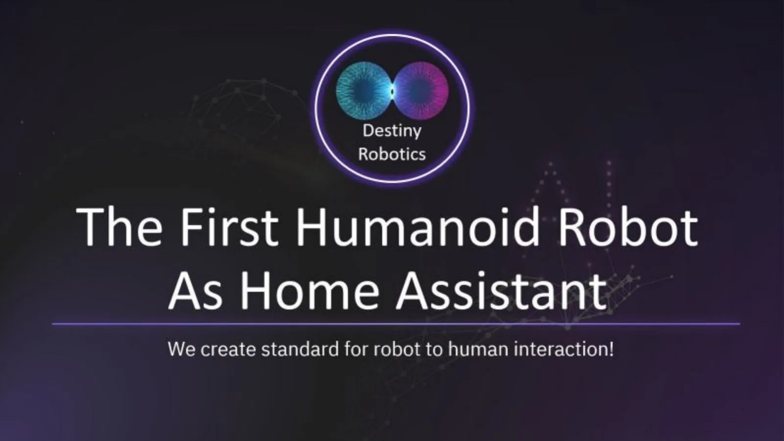 Destiny Robotics pitch deck slide