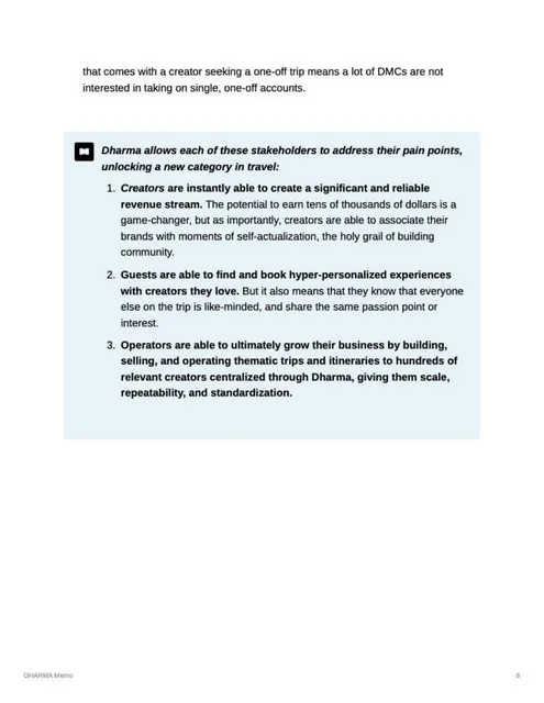 Product / solution slide 6 from Dharma