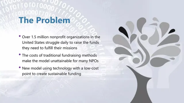 Problem slide 3 from Digital Donations Technologies