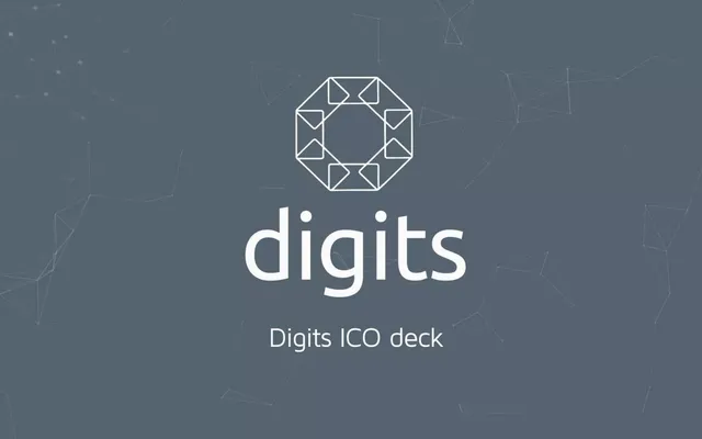 Digits pitch deck cover
