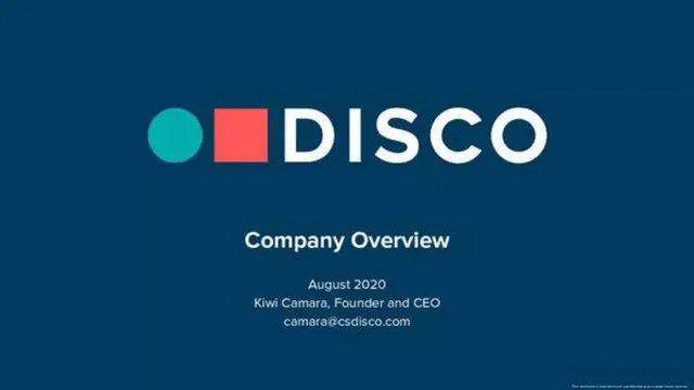 DISCO pitch deck cover
