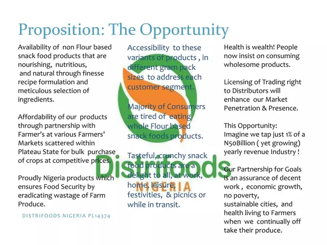 Market sizing / opportunity slide 6 from Distrifoods Nigeria