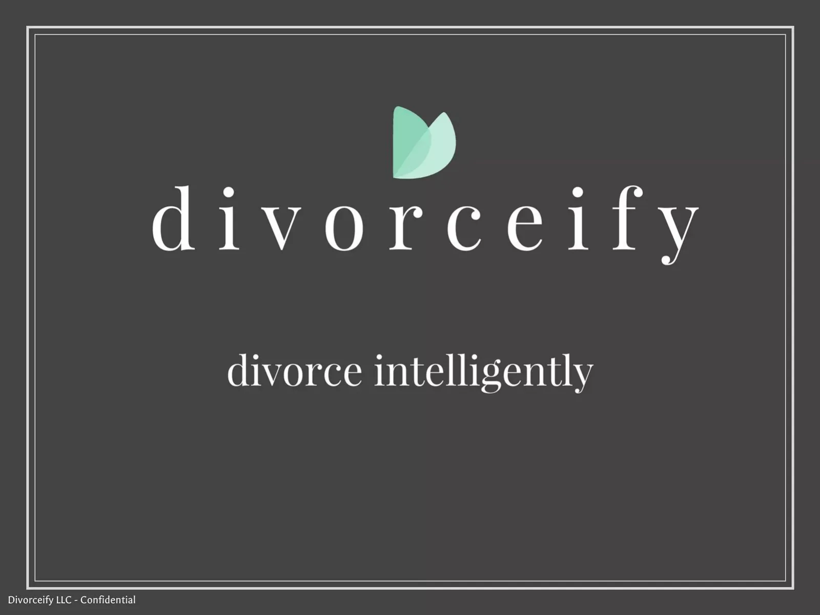 Divorceify pitch deck slide
