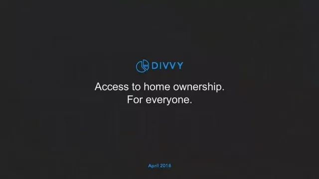 Divvy Homes pitch deck cover