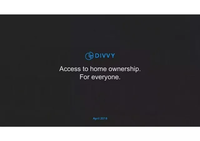Divvy pitch deck cover