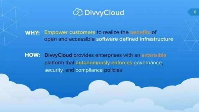 Product / solution slide 2 from DivvyCloud