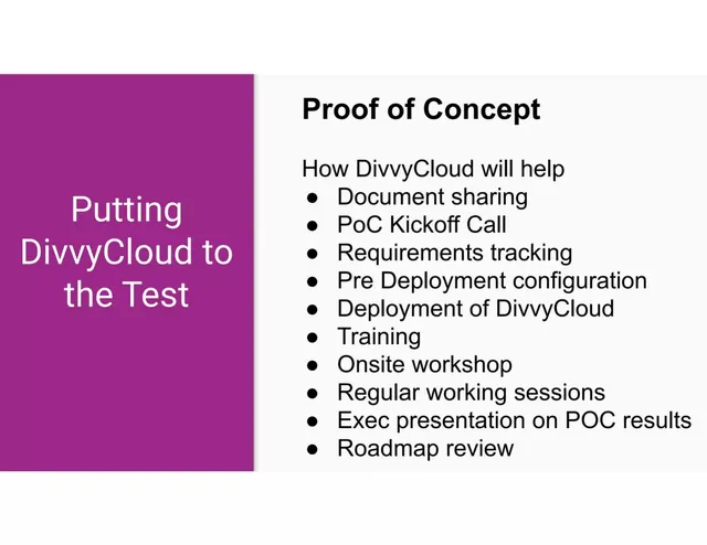 Agenda / contents slide 6 from DivvyCloud