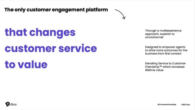 Product / solution slide 10 from Dixa