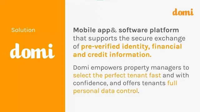 Product / solution slide 7 from Domi Labs