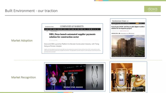 Traction slide 8 from Doxa Holdings