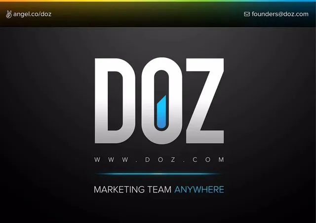 DOZ pitch deck cover