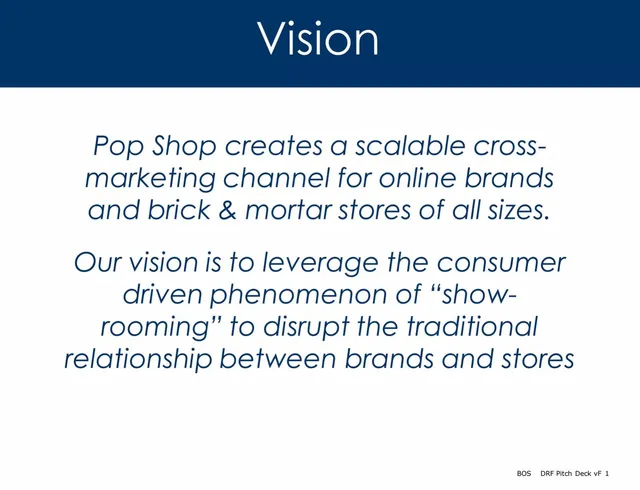 Pop Shop (DRF) pitch deck cover