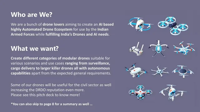 Company overview slide 2 from DAS (Drone Automation and Services)
