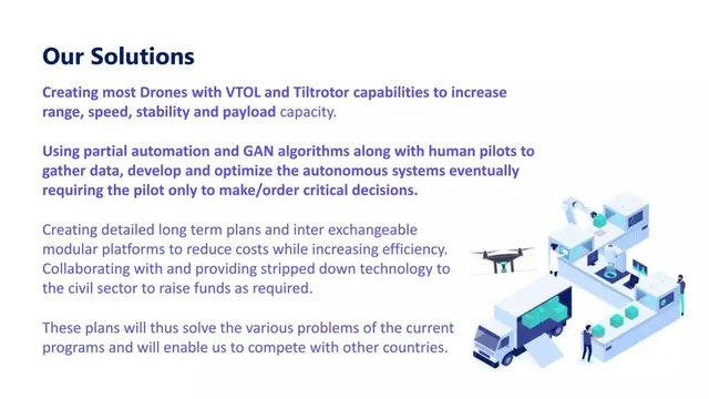 Product / solution slide 4 from DAS (Drone Automation and Services)