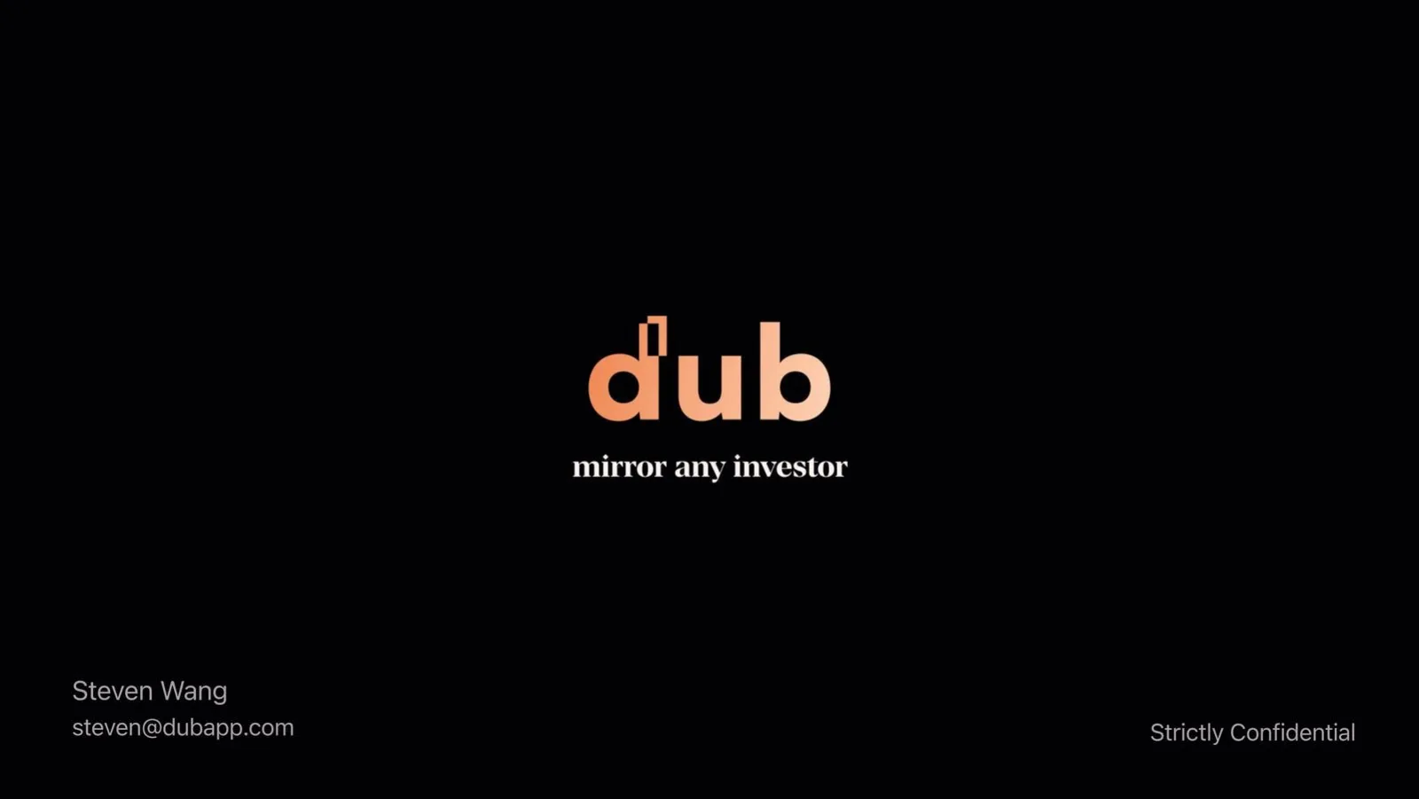 Dub (DASTA Inc.) pitch deck slide