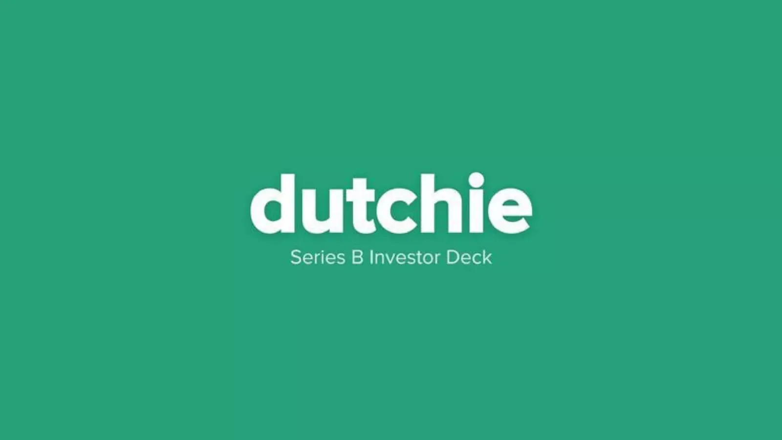 Dutchie pitch deck slide
