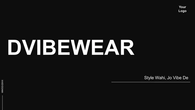 DVIBEWEAR pitch deck cover