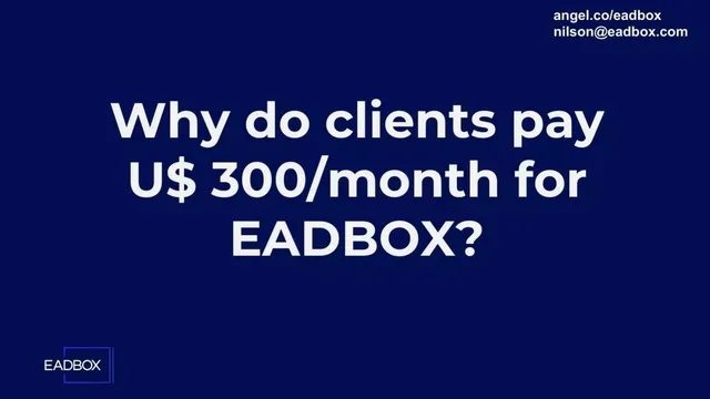 Business model / revenue streams slide 6 from Eadbox
